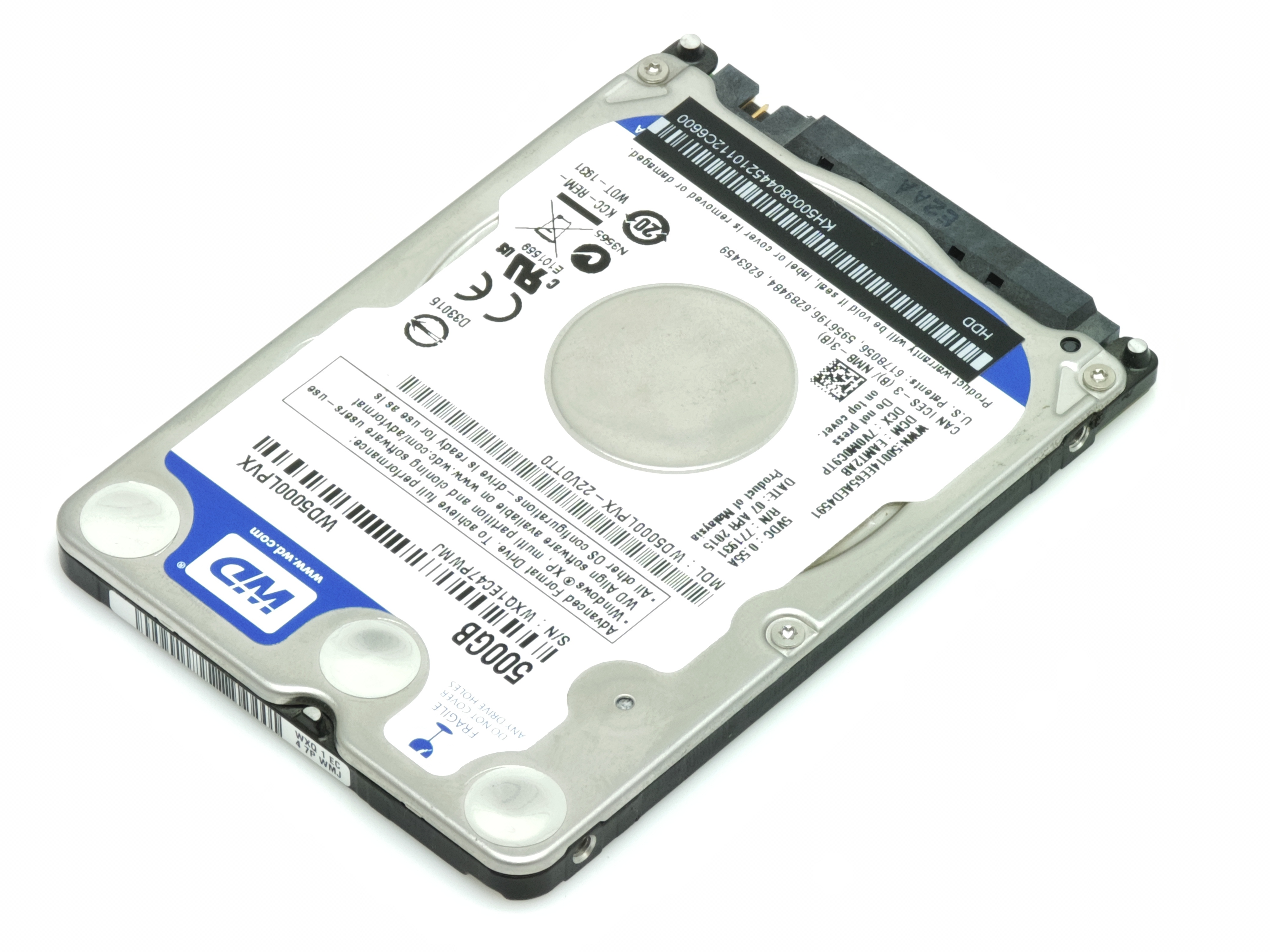 Жёсткий диск HDD 2.5 500 GB WD Blue WD5000LPVX
