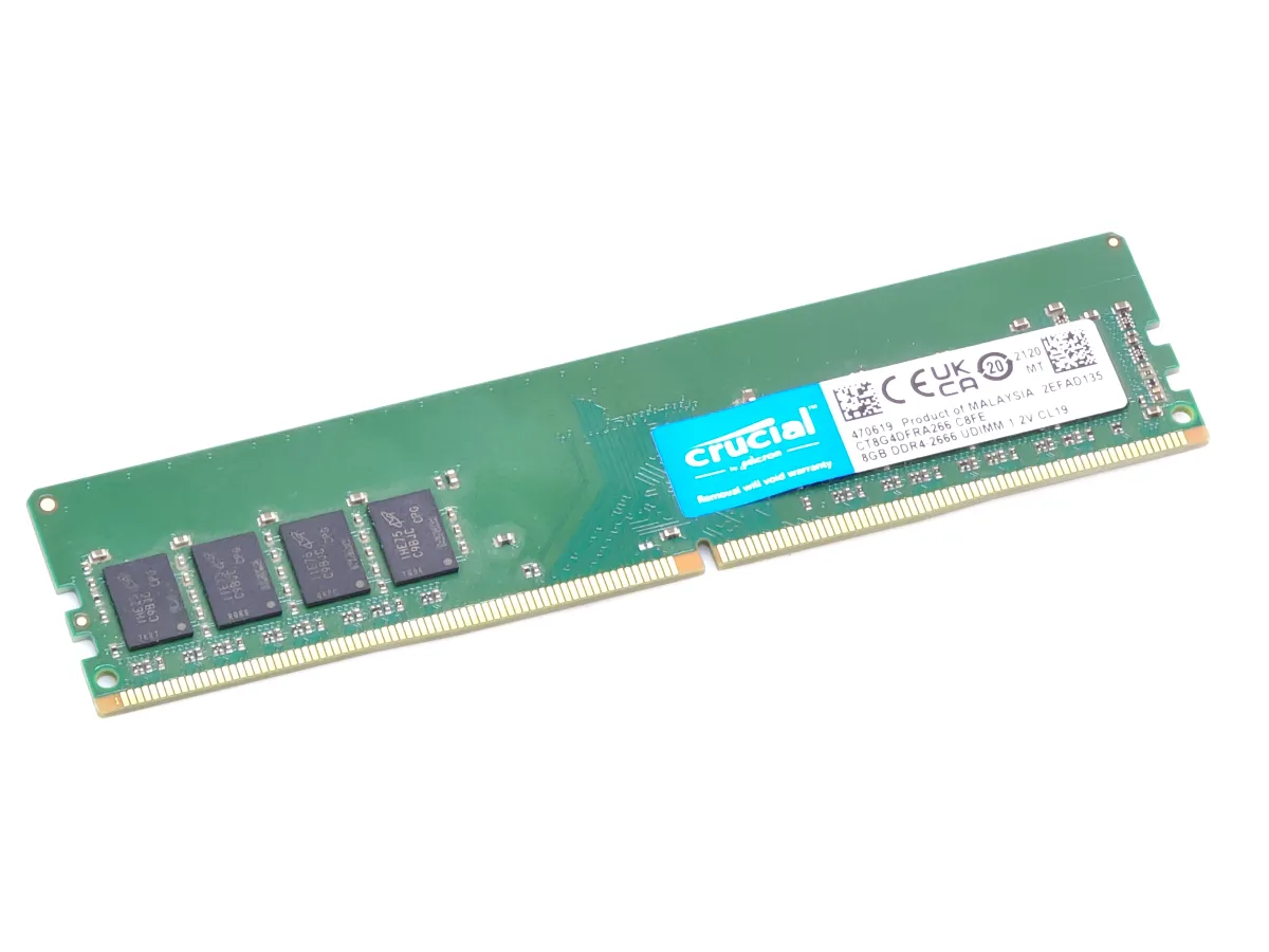DDR4 8 GB 2666 MHz CRUCIAL CL 19‑19‑19‑40(CT8G4DFRA266.C8FE)